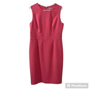Kasper Separates Womens 10 Pink Sleeveless Sheath Dress Career Event